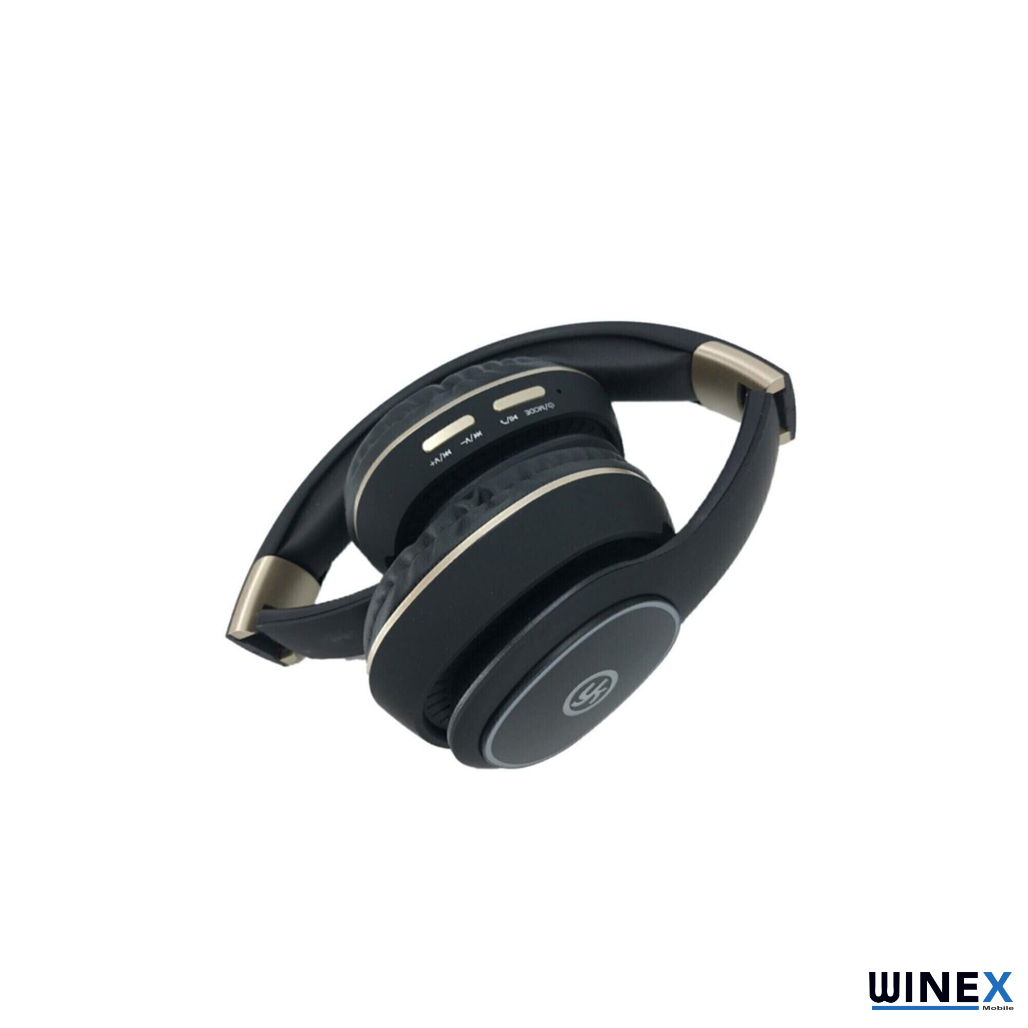 Winex YK Led Kulak Üstü Mikrfonlu Bluetooth 5.0 Kablosuz Kulaklık Siyah